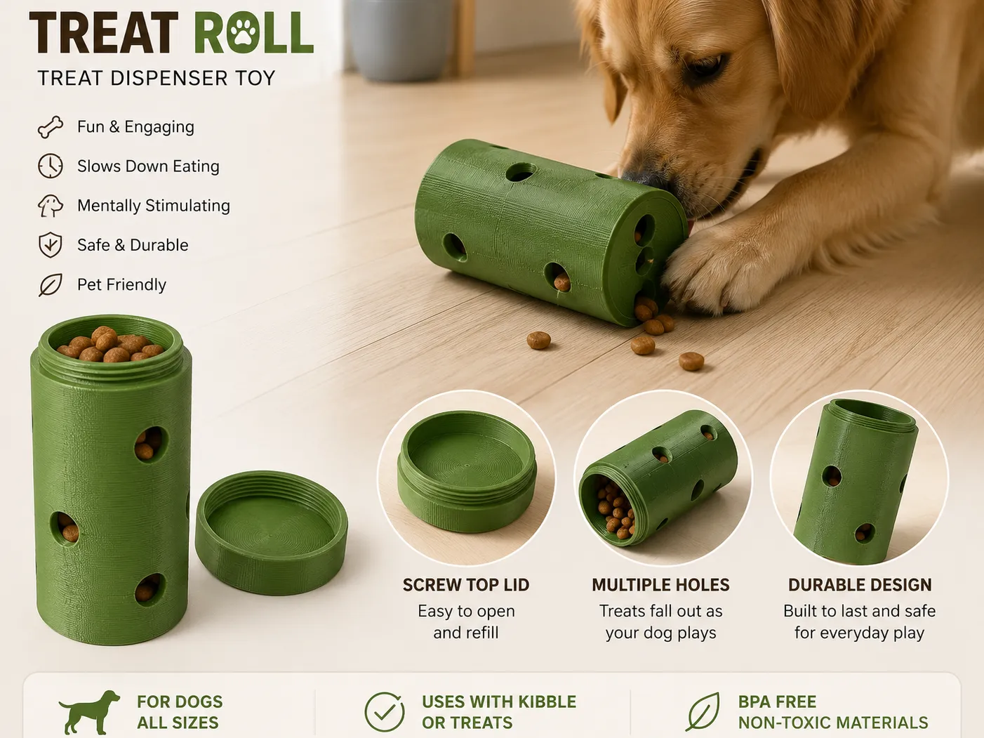 Etkileşimli Köpek Mama Oyuncağı